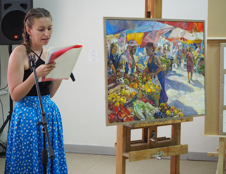 Защита дипломов выпускников отделений "Живопись" и "Скульптура".
