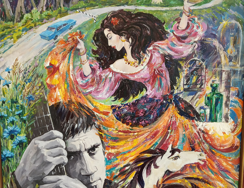Экспонируется выставка «Миг очарования».