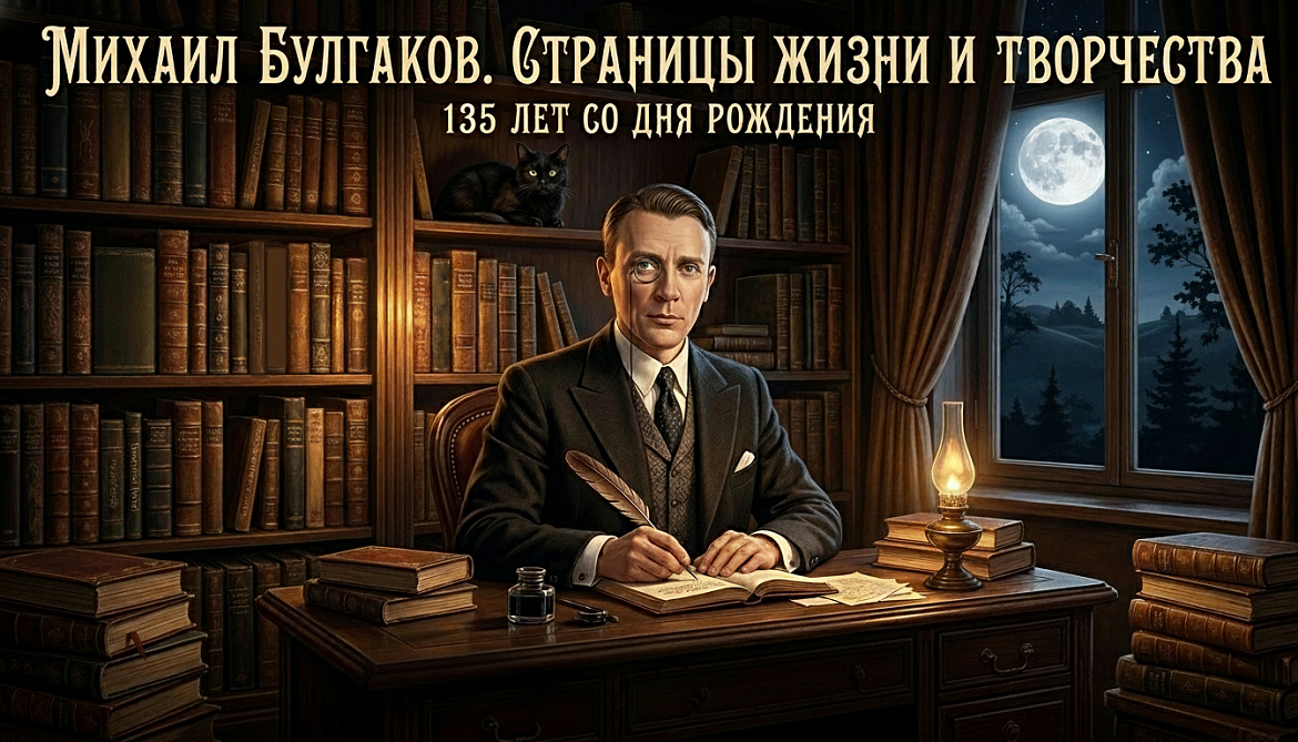 Вечер-посвящение «Михаил Булгаков. Рукописи не горят» к 135-летию со дня рождения писателя 
