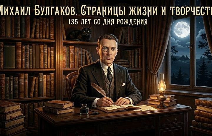 Вечер-посвящение «Михаил Булгаков. Рукописи не горят» к 135-летию со дня рождения писателя 